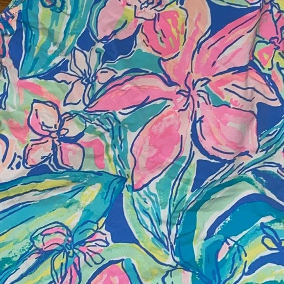Lilly Pulitzer girls swim dress UPF 50 Bennet Blue Surf Gypsea size 10